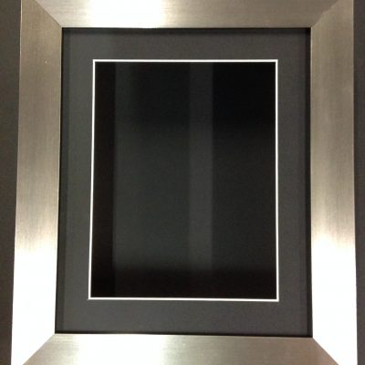 12x10 BRUSHED SILVER (55mm) DEEP 3D SHADOW BOX,CASTS,FLOWERS,MEDALS,3D FRAMING