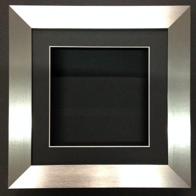 10x10 BRUSHED SILVER (55mm) DEEP 3D SHADOW BOX,CASTS,FLOWERS,MEDALS,3D FRAMING