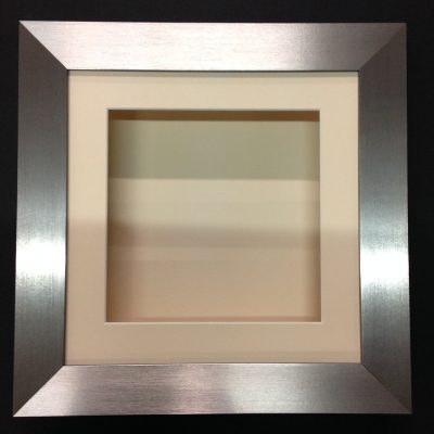 10x10 BRUSHED SILVER (55mm) DEEP 3D SHADOW BOX,CASTS,FLOWERS,MEDALS,3D FRAMING